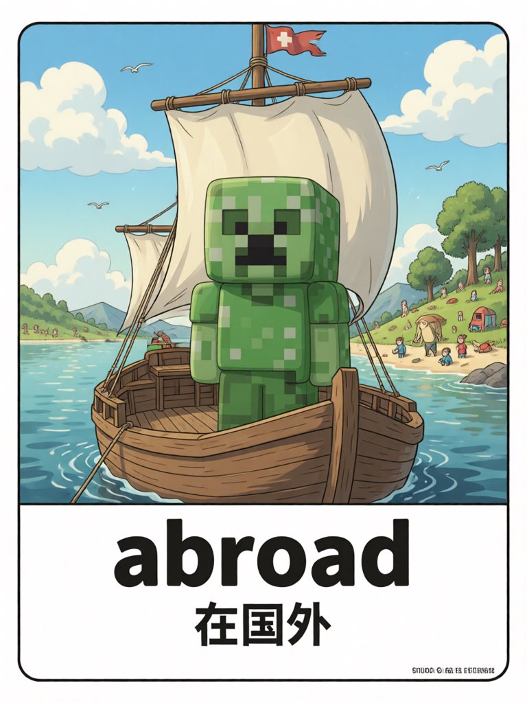 abroad 单词图