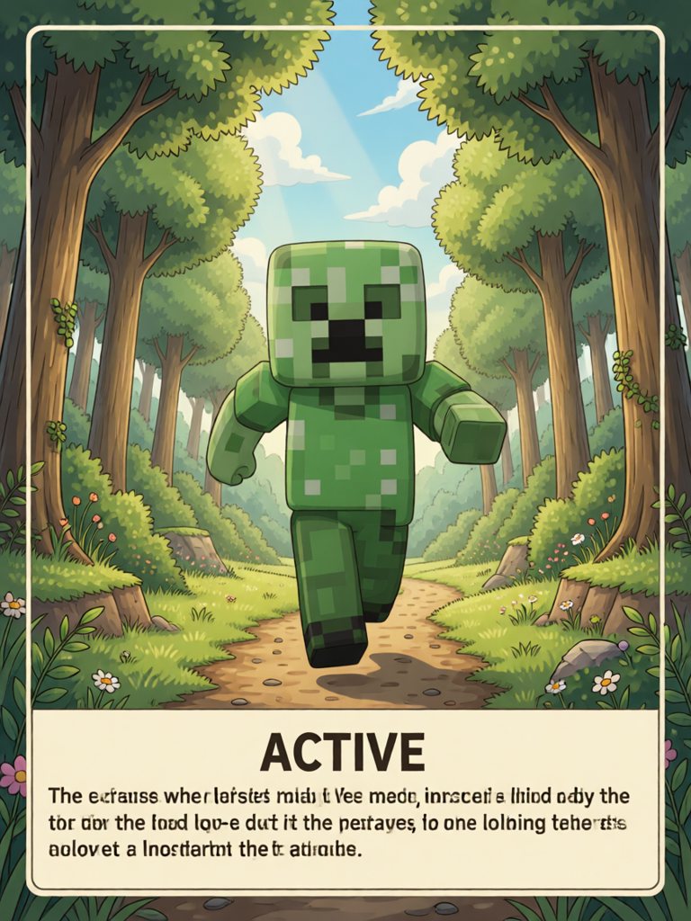 active 单词卡插画