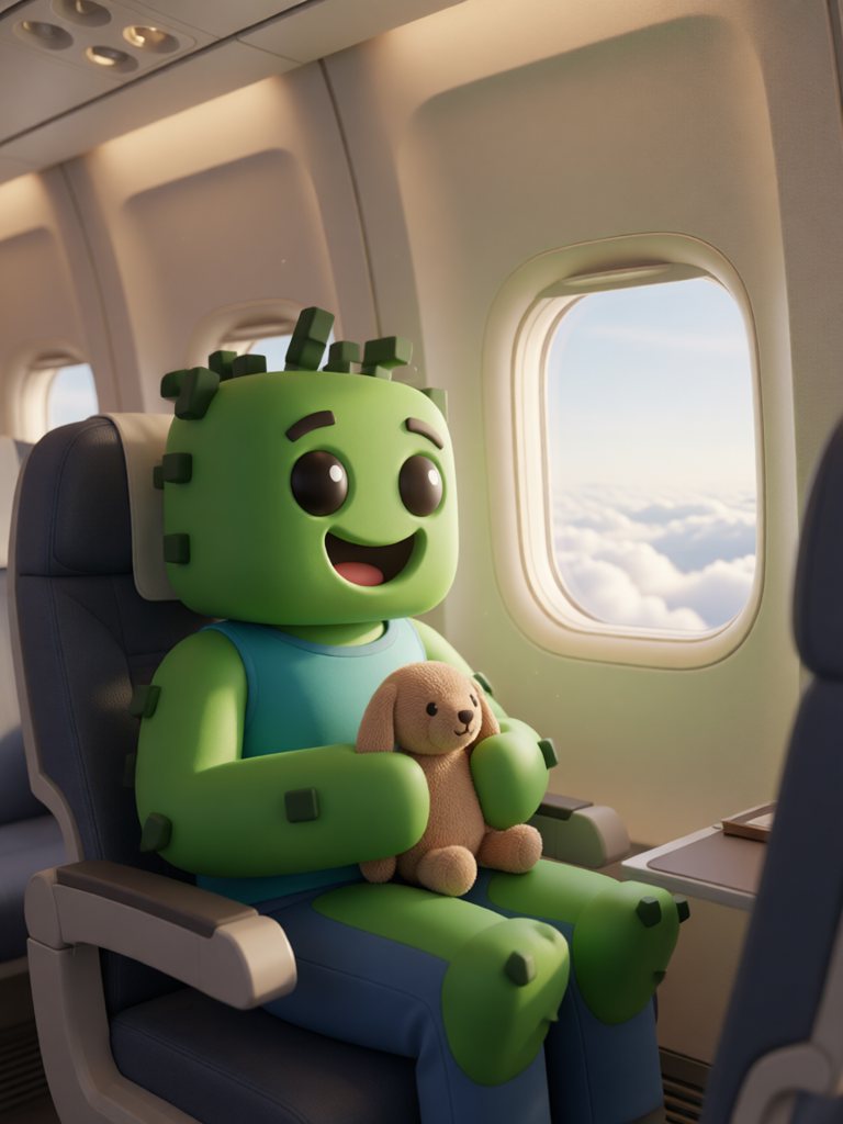 airplane 情景插画