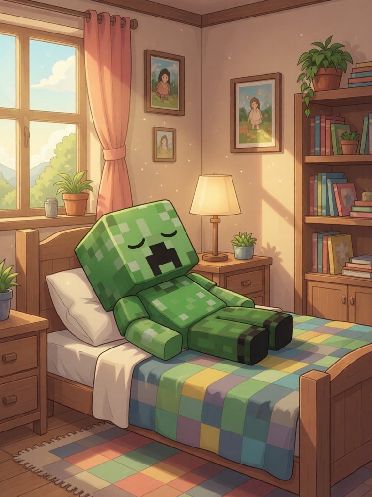 asleep 情景插画