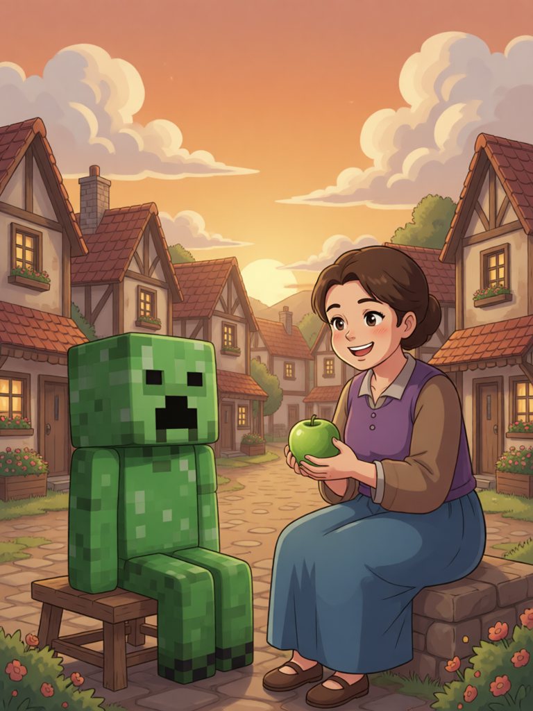aunt 情景插画