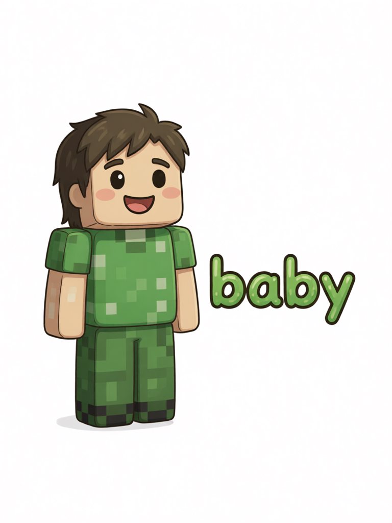 baby 单词卡插画