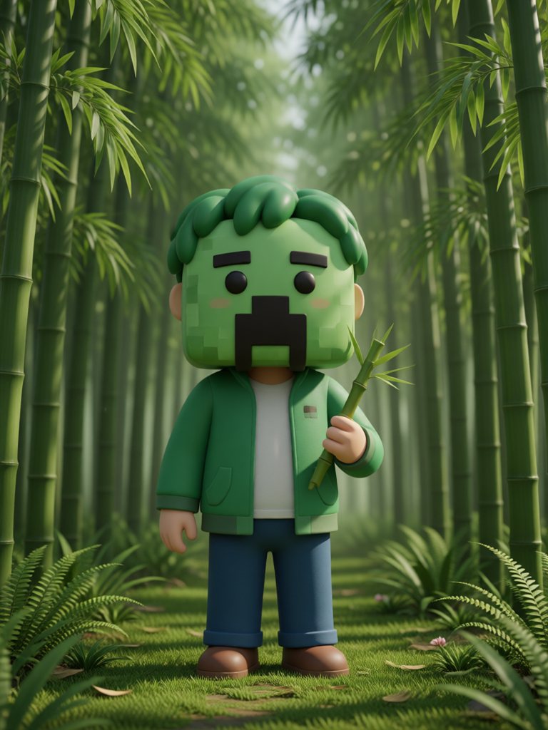 bamboo 情景插画