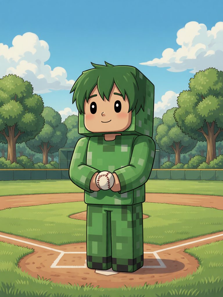 baseball 情景插画