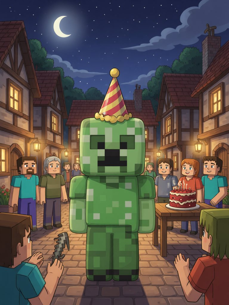 birthday 情景插画