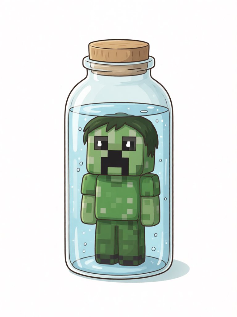 bottle 单词卡插画