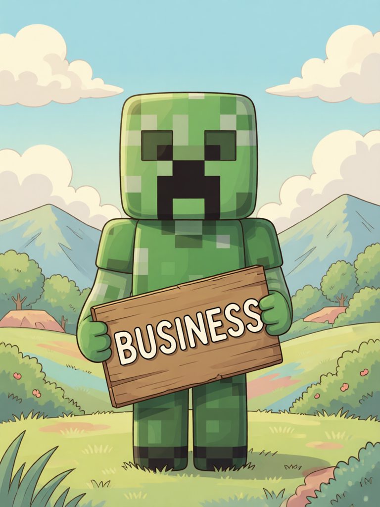 business 单词卡插画