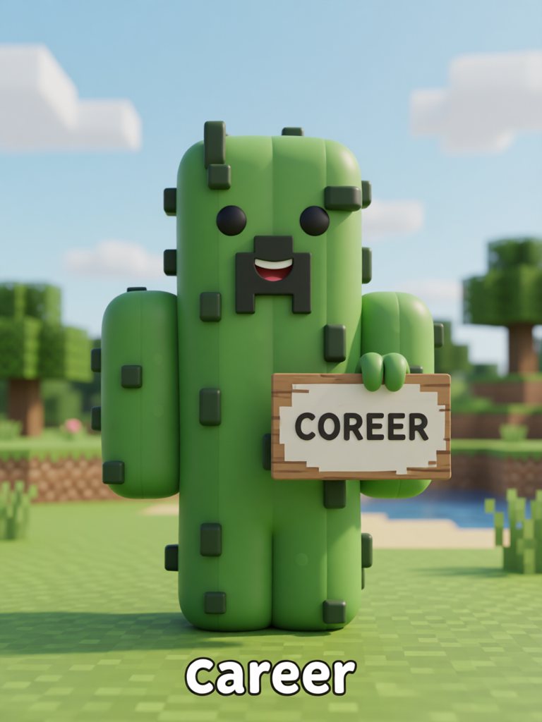 career 单词卡插画