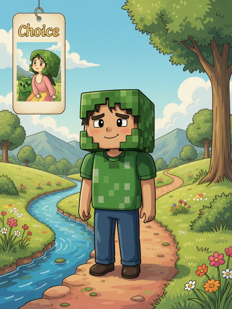 choice 单词卡插画