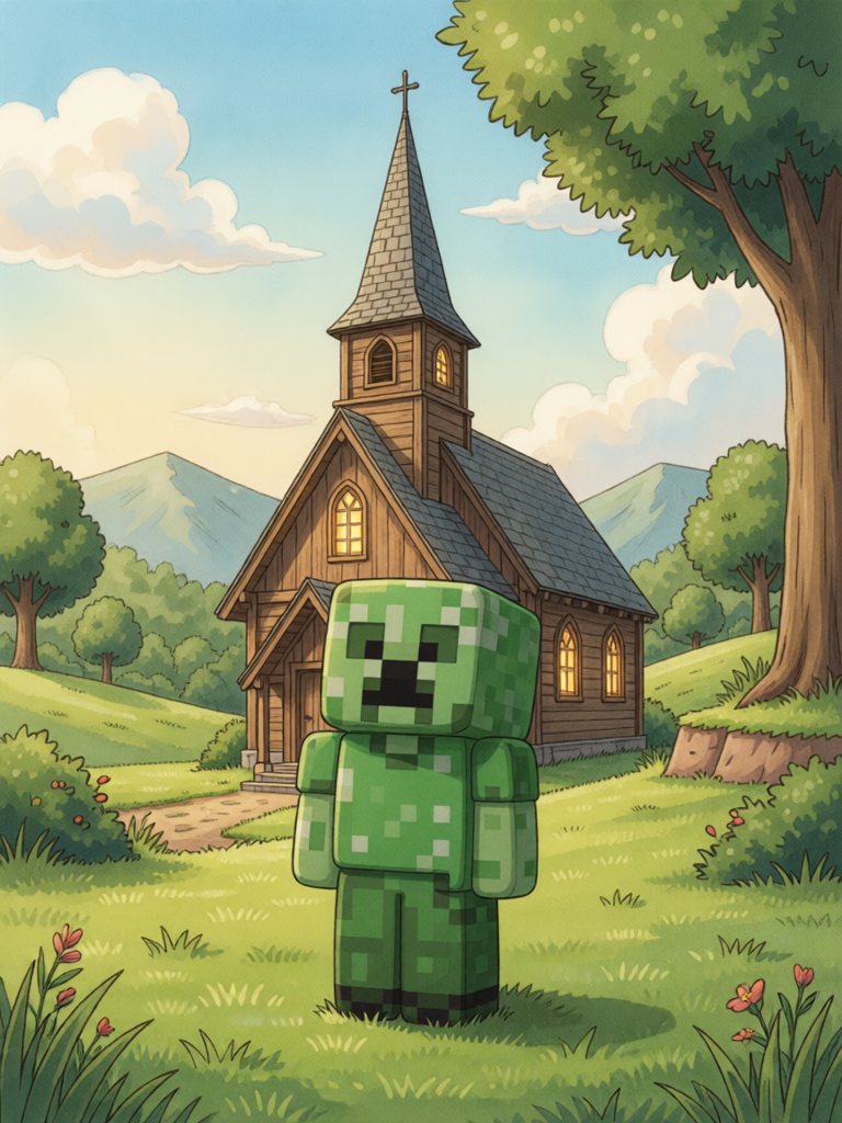 church 情景插画