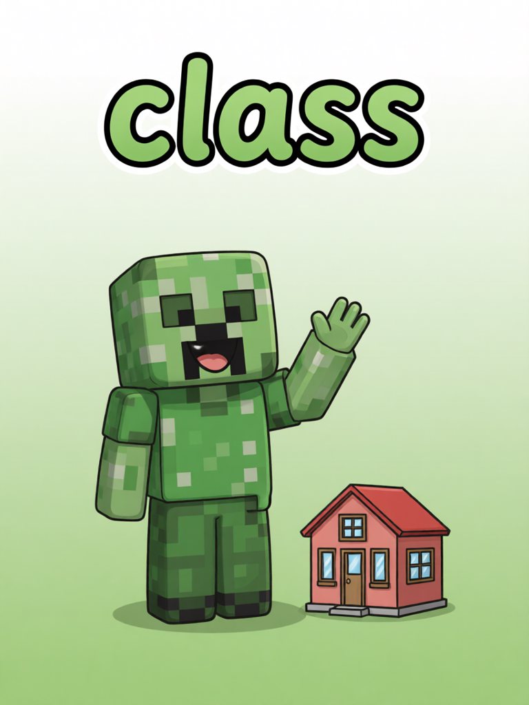 class 单词卡插画