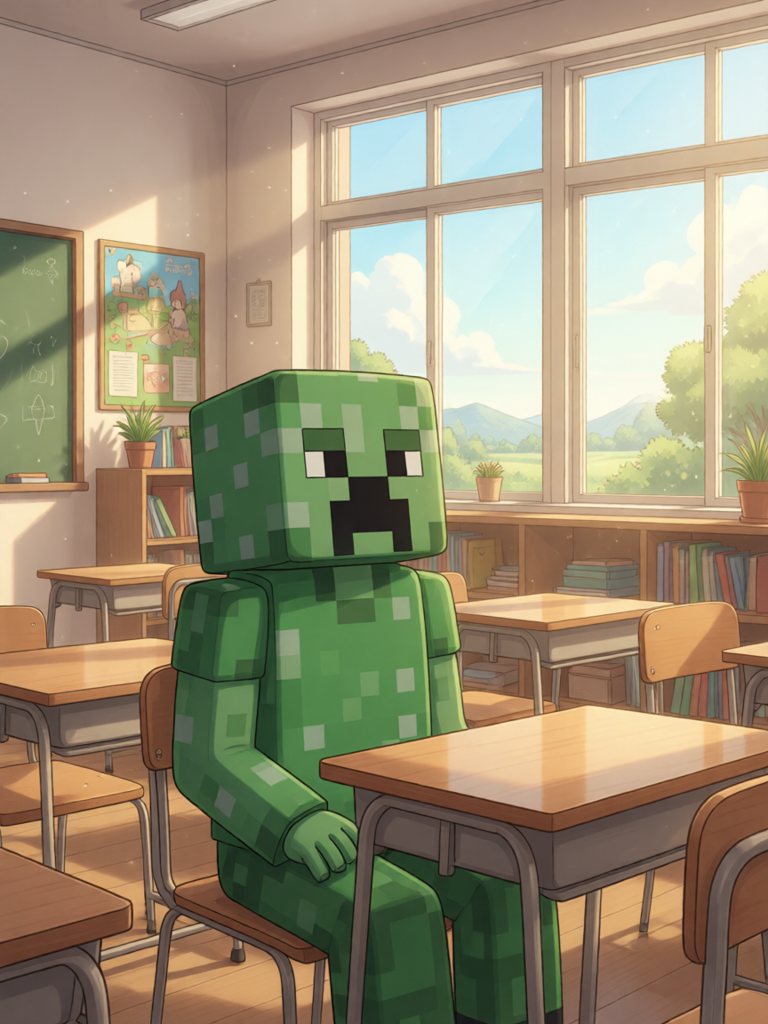classroom 情景插画