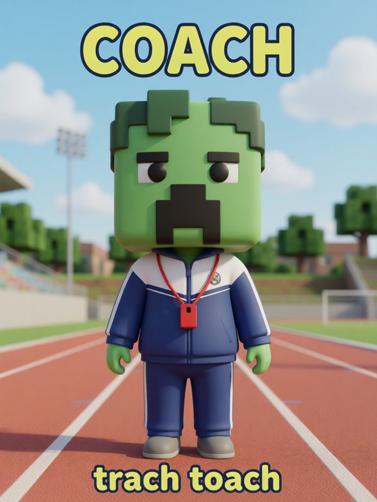 coach 单词卡插画