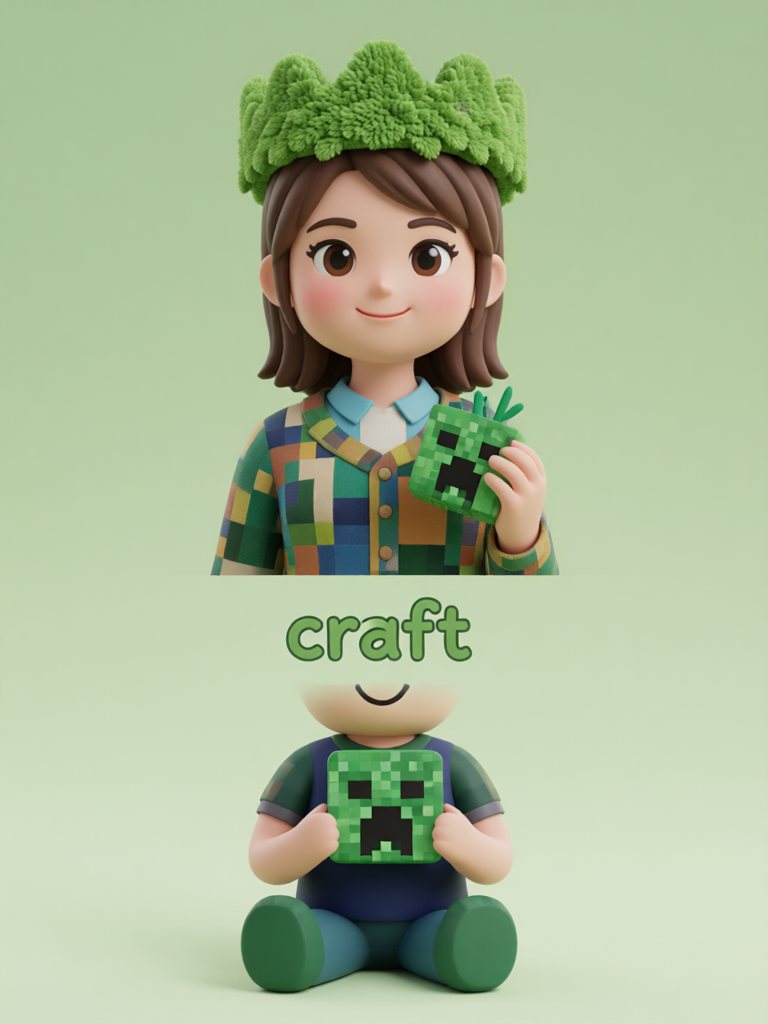 craft 单词卡插画