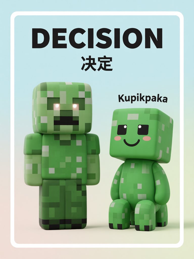 decision 单词卡插画