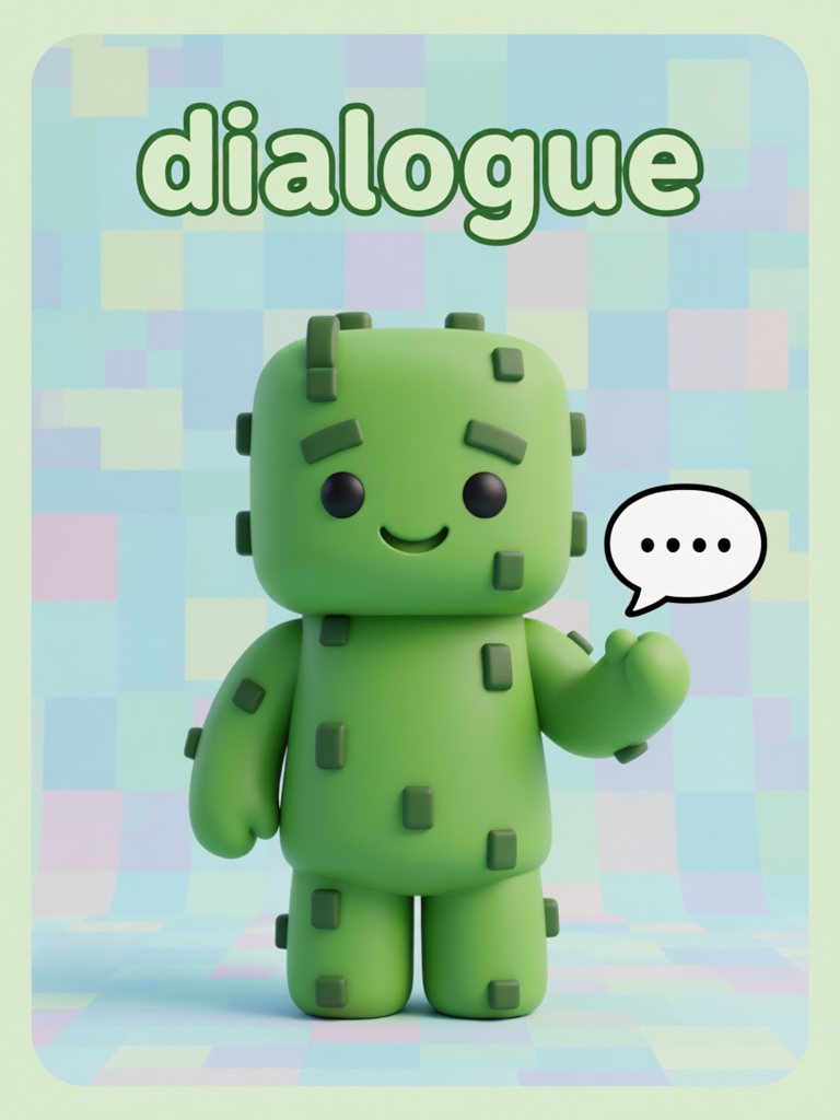 dialogue 单词卡插画