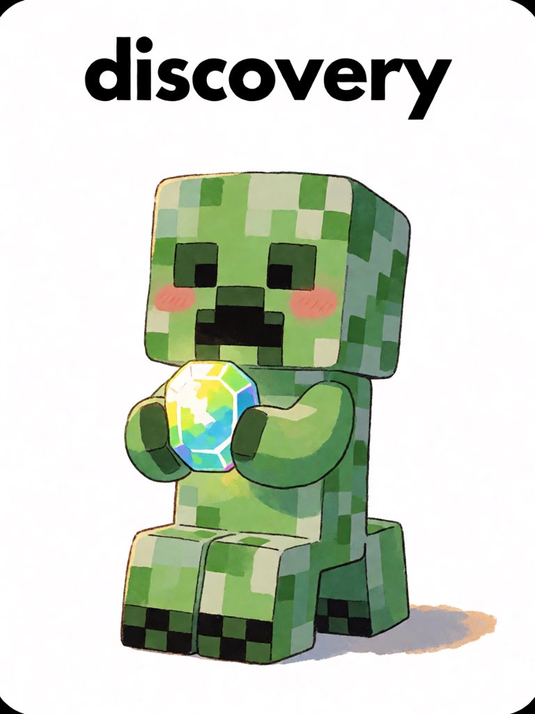 discovery 单词卡插画