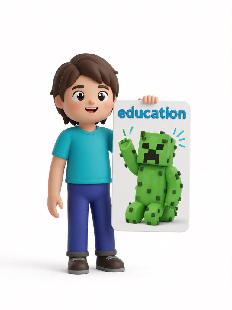 education 单词卡插画