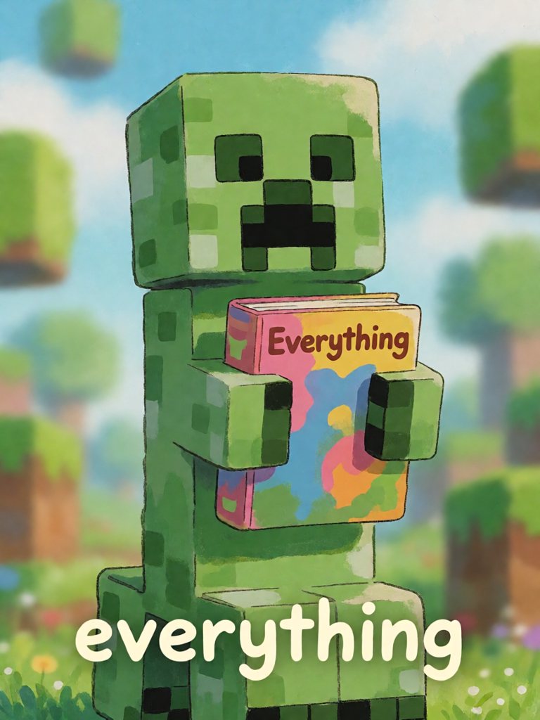 everything 单词卡插画