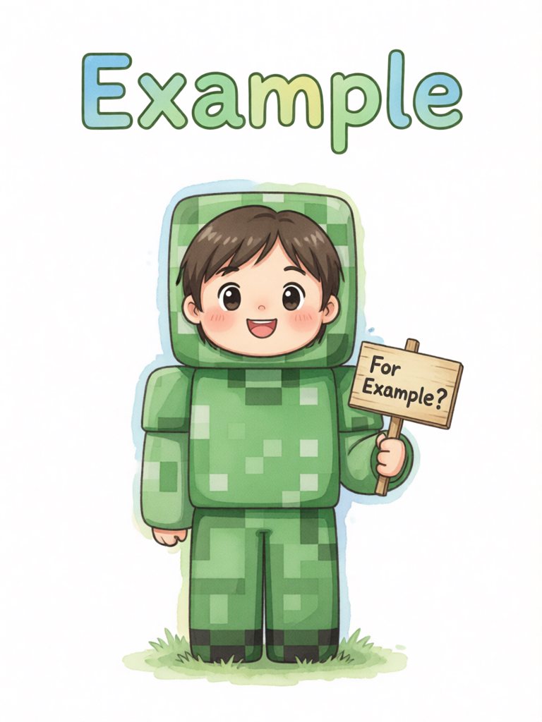 example 单词卡插画