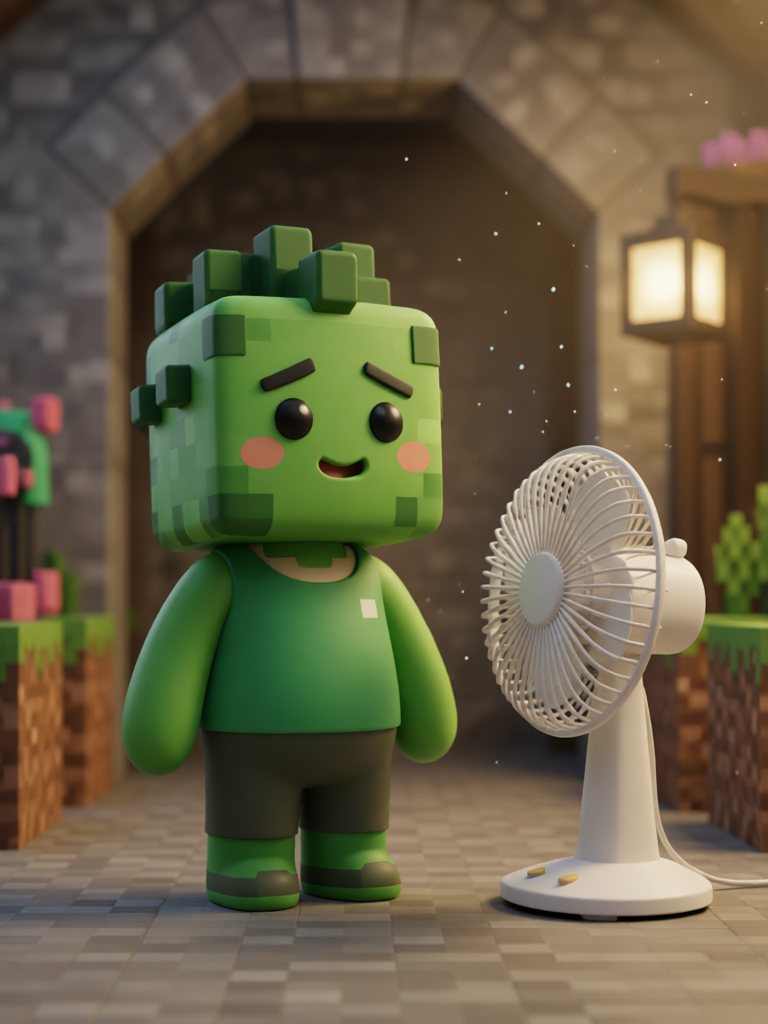 fan 情景插画