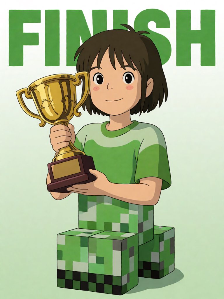 finish 单词卡插画