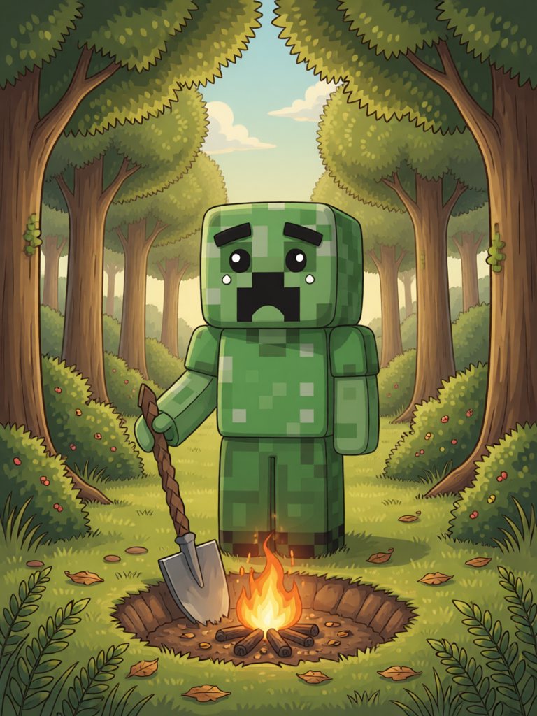 fire 情景插画