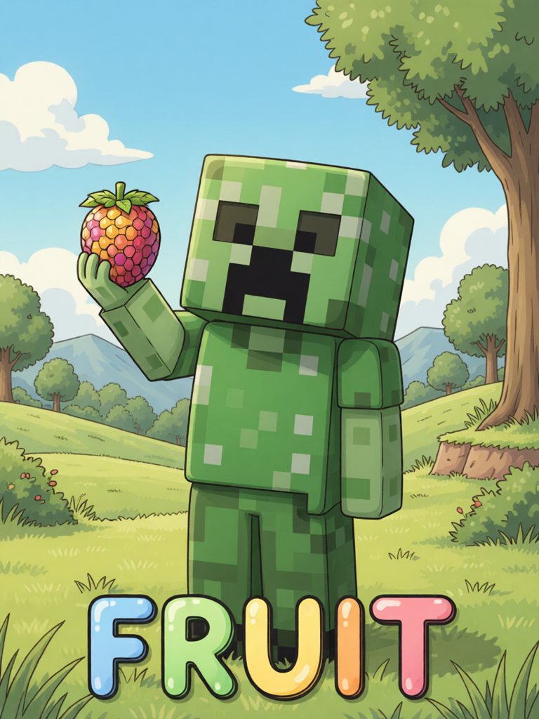 fruit 单词卡插画