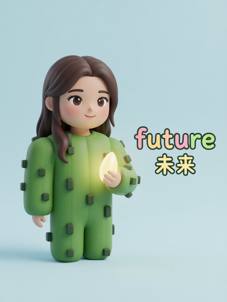 future 单词卡插画