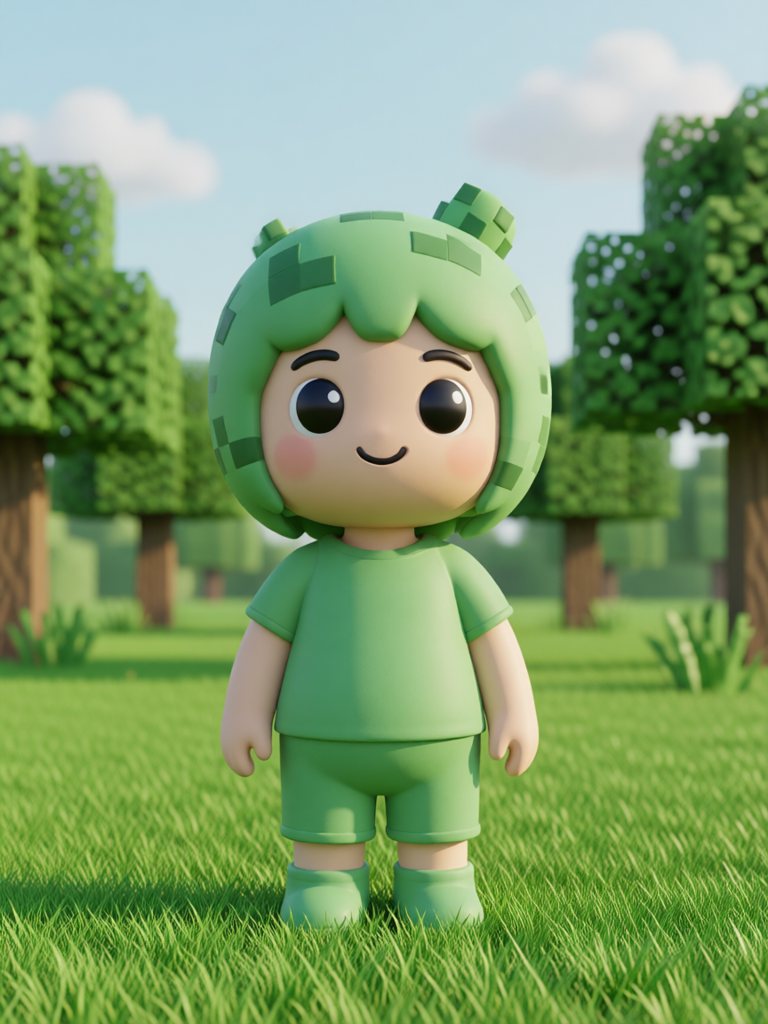 green 情景插画