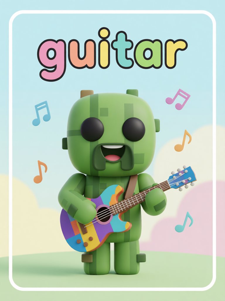 guitar 单词图