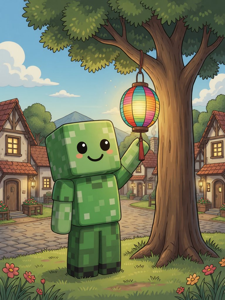 hang 情景插画