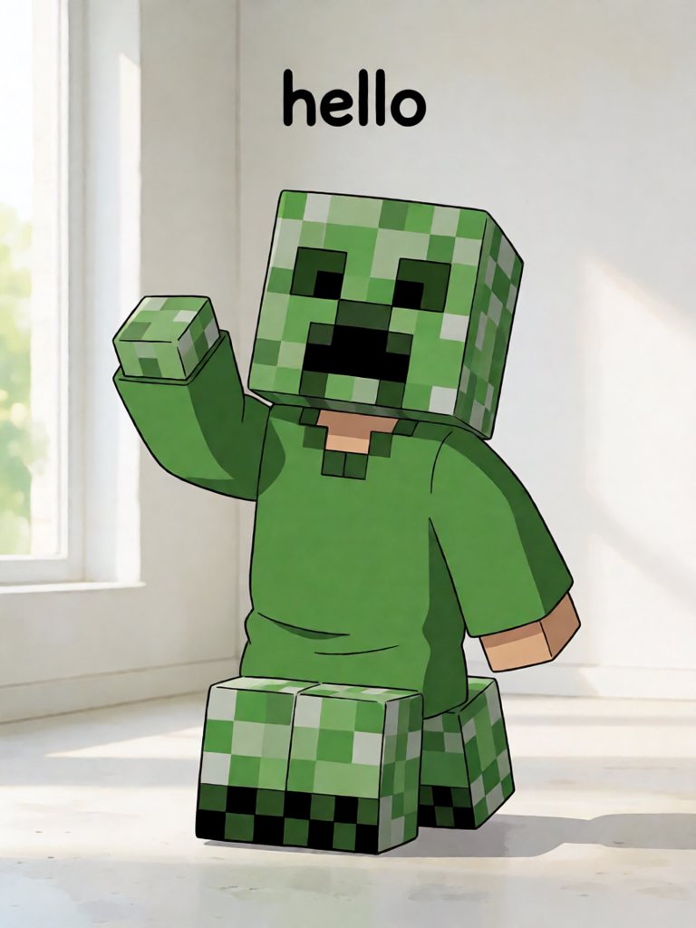 hello 单词卡插画