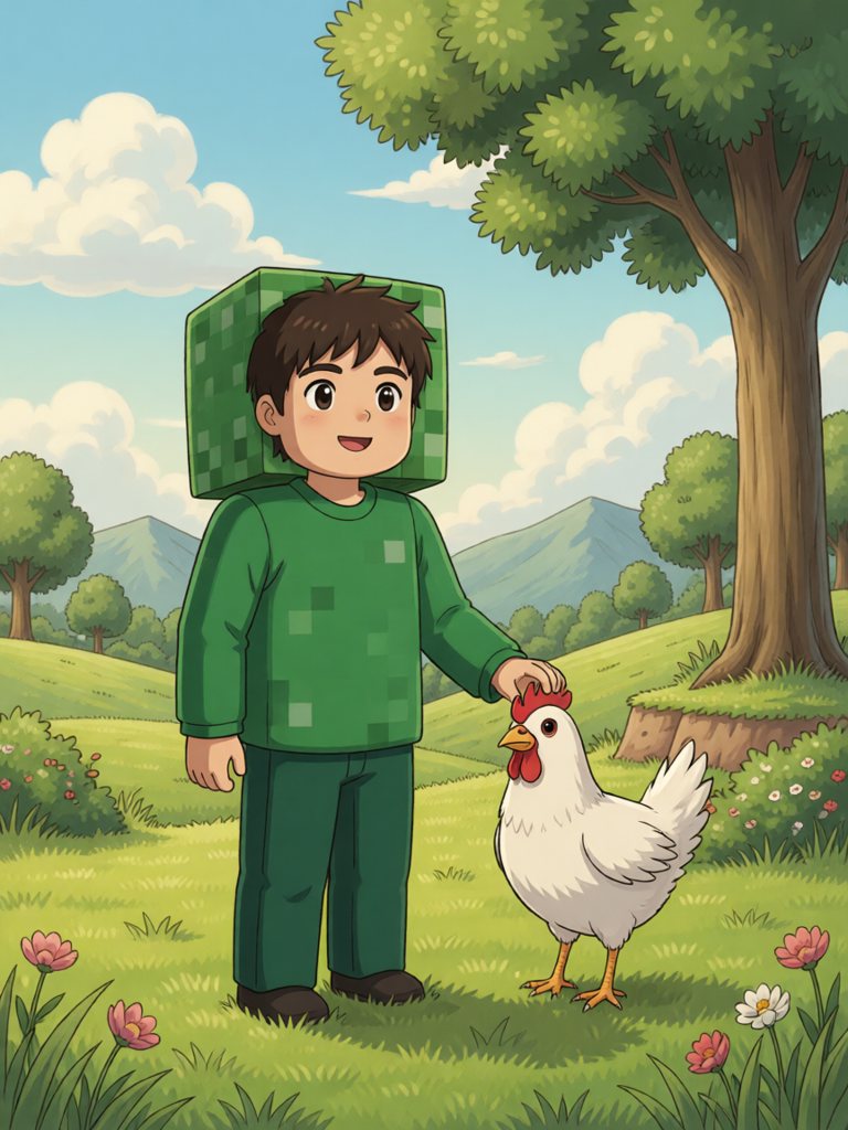 hen 情景插画