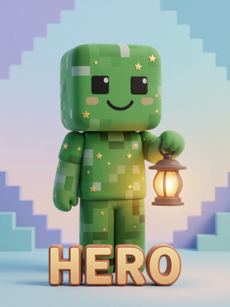 hero 单词卡插画