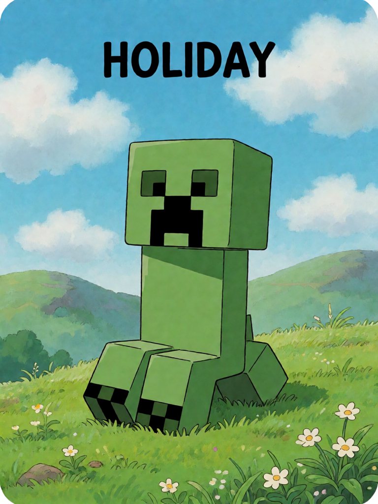 holiday 单词卡插画