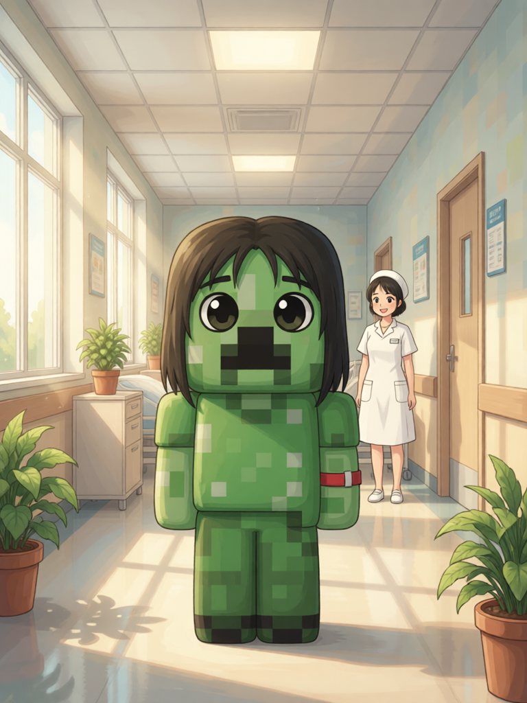 hospital 情景插画