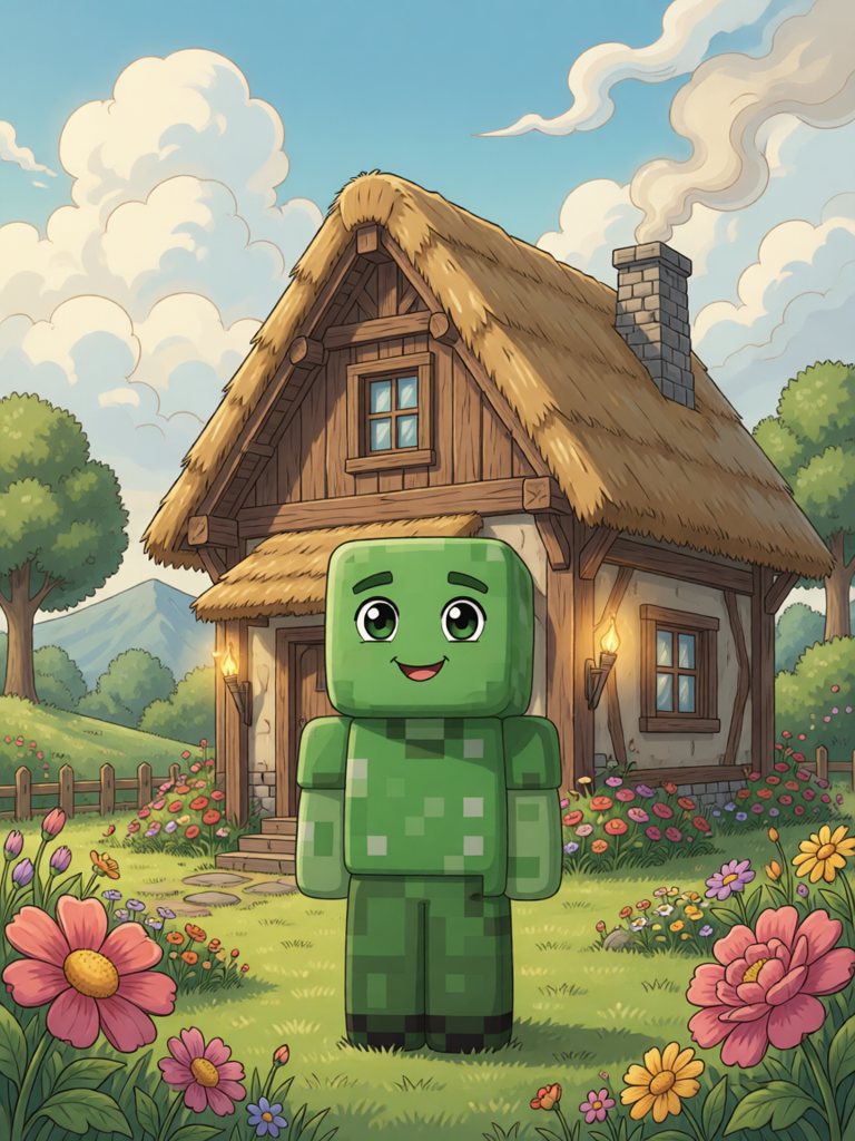 house 情景插画