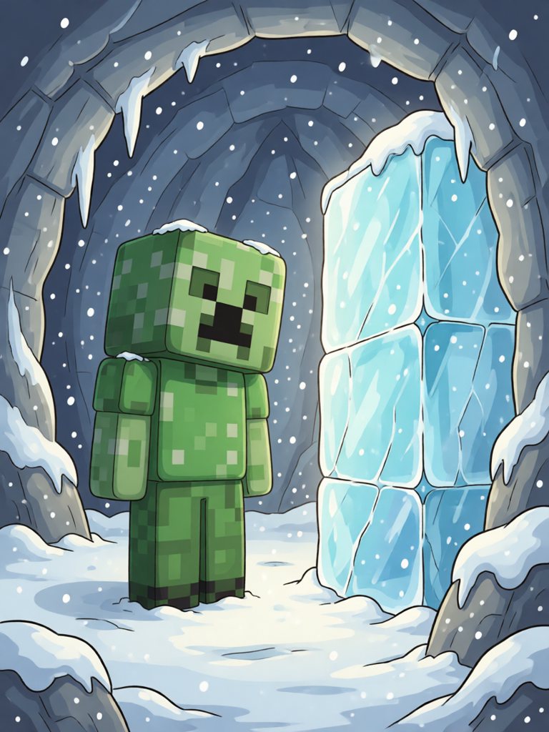 ice 情景插画