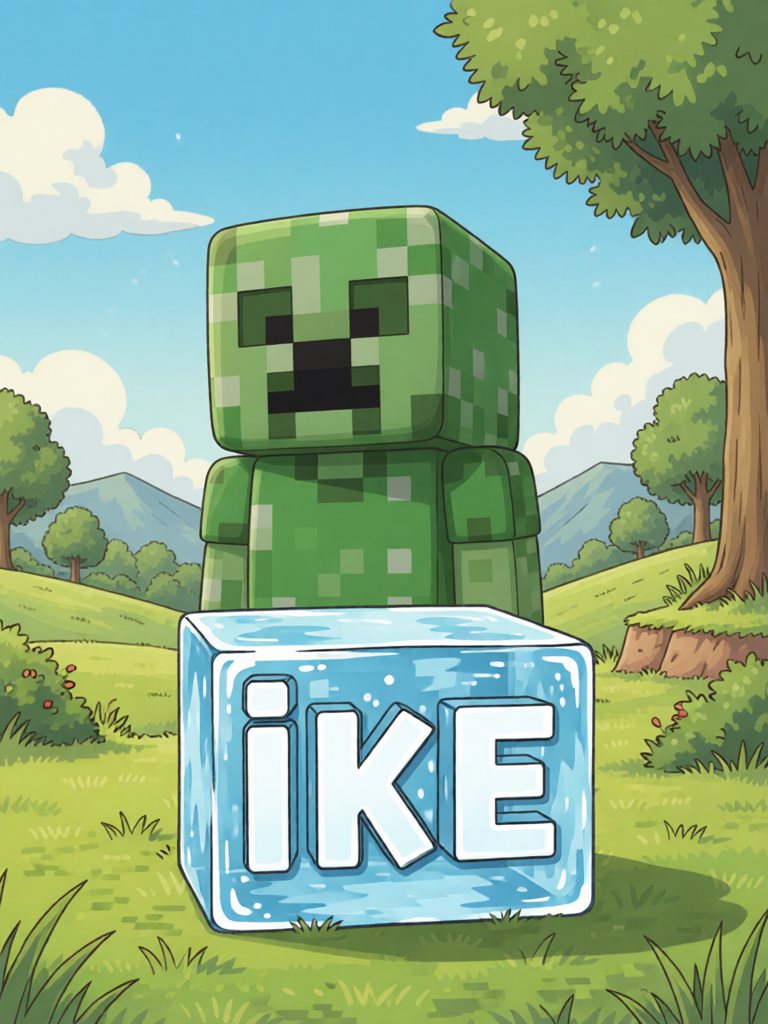 ice 单词卡插画