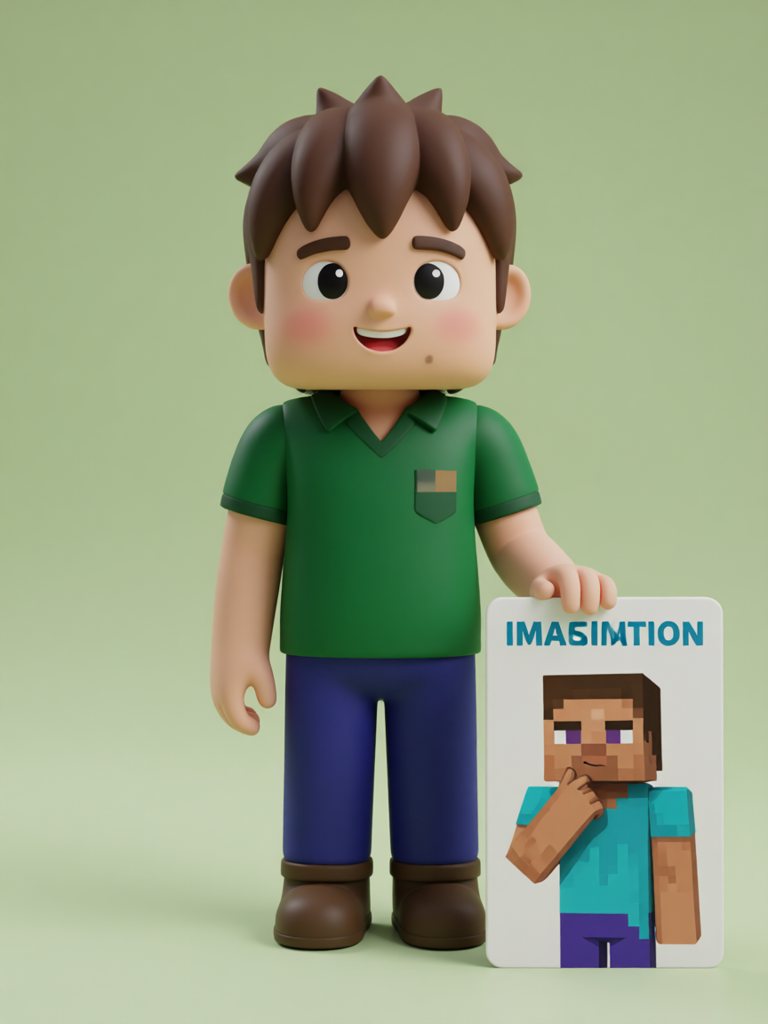 imagination 单词卡插画