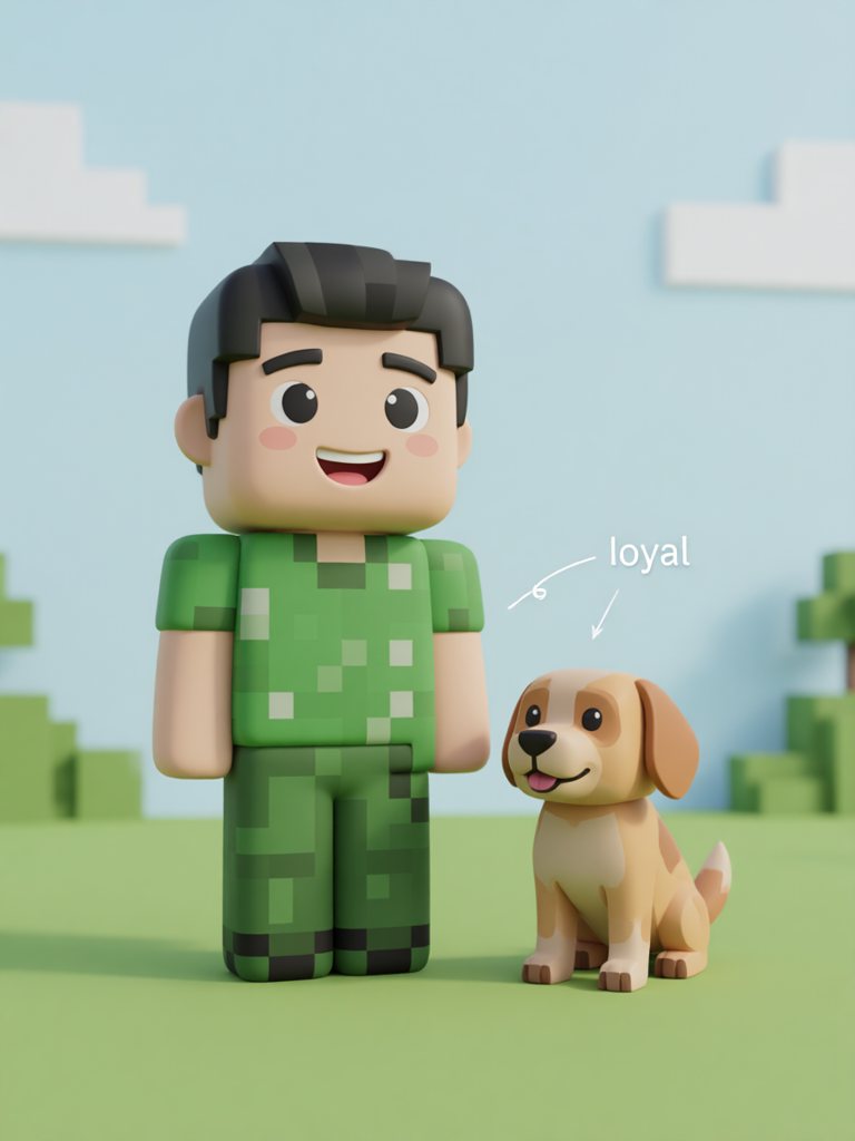 loyal 单词卡插画
