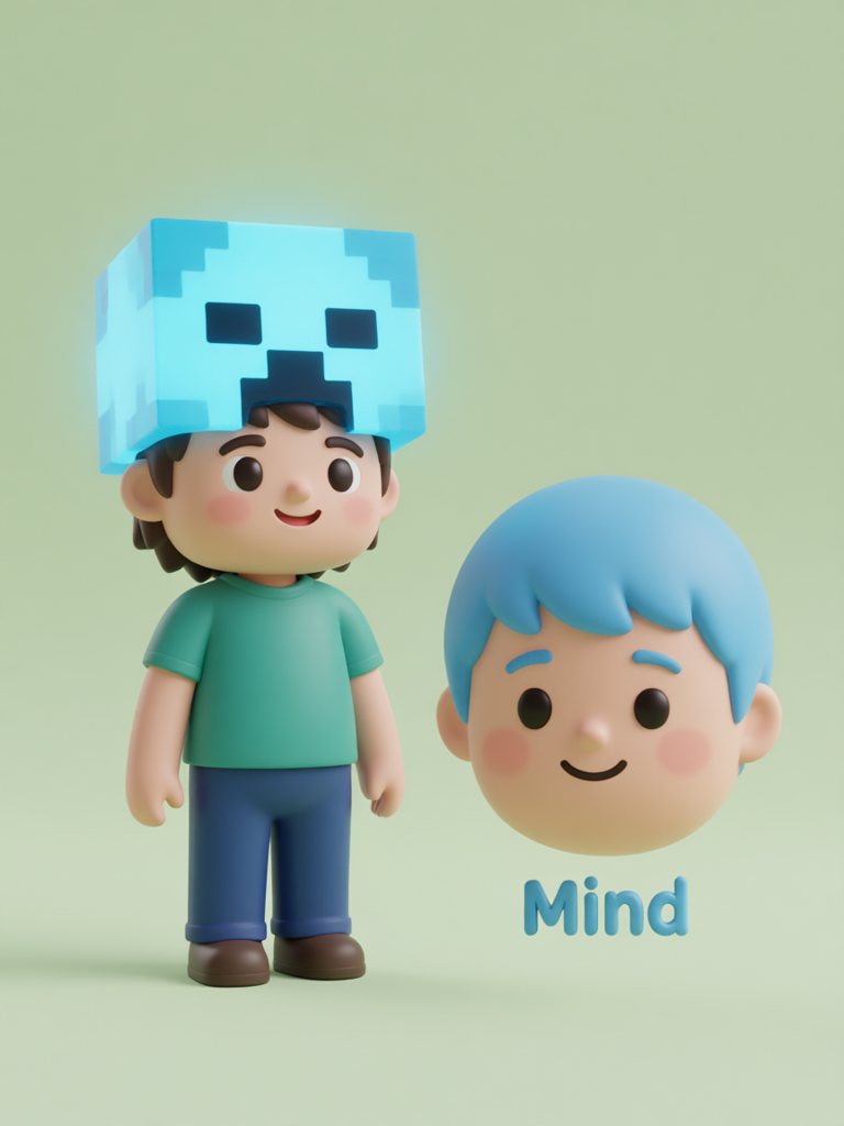 mind 单词卡插画