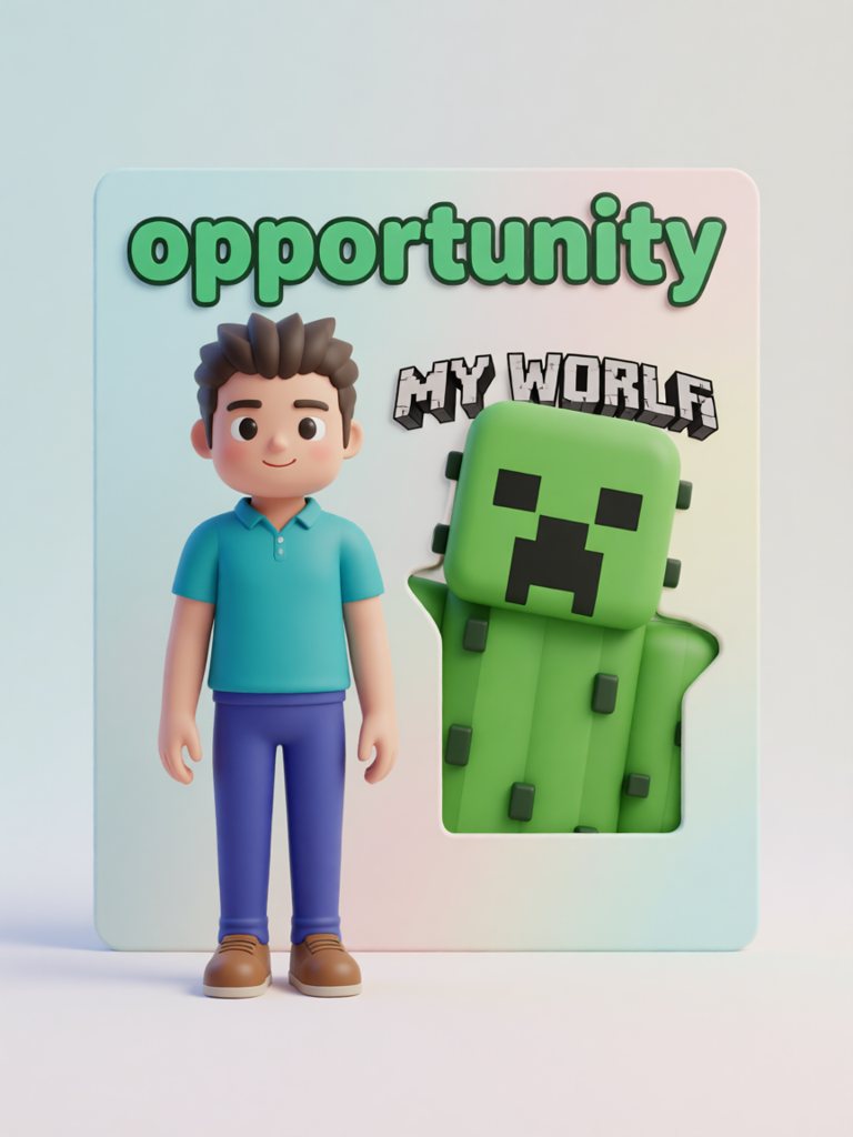 opportunity 单词卡插画