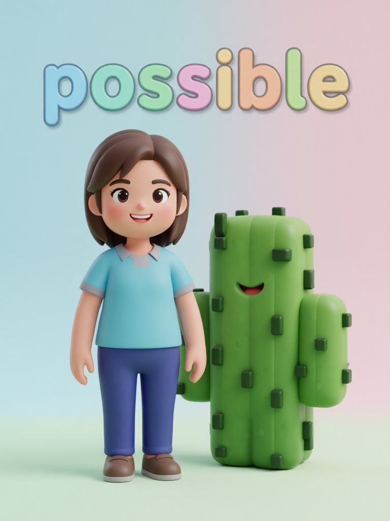 possible 单词卡插画