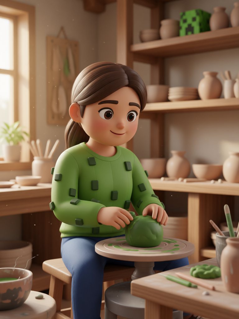 pottery 情景插画