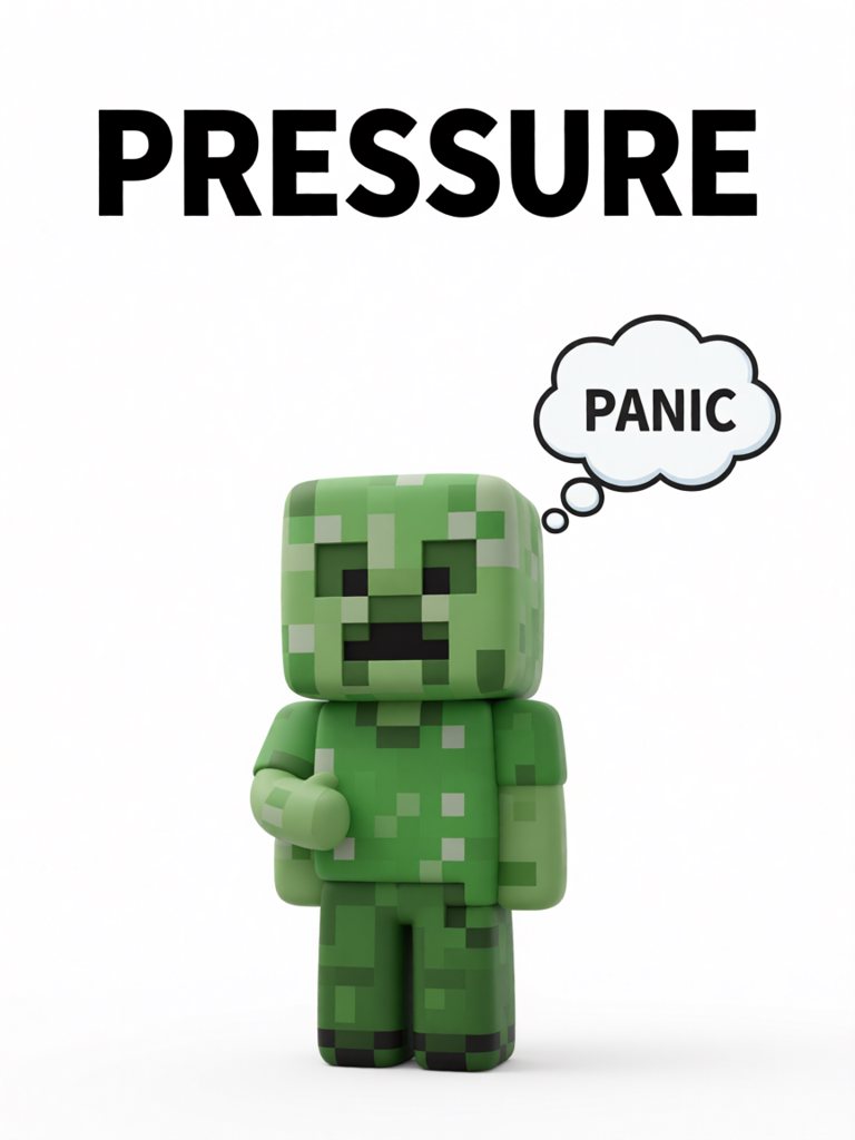 pressure 单词卡插画