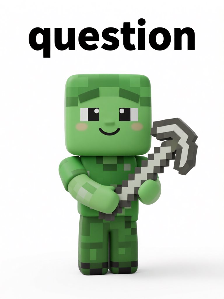 question 单词卡插画