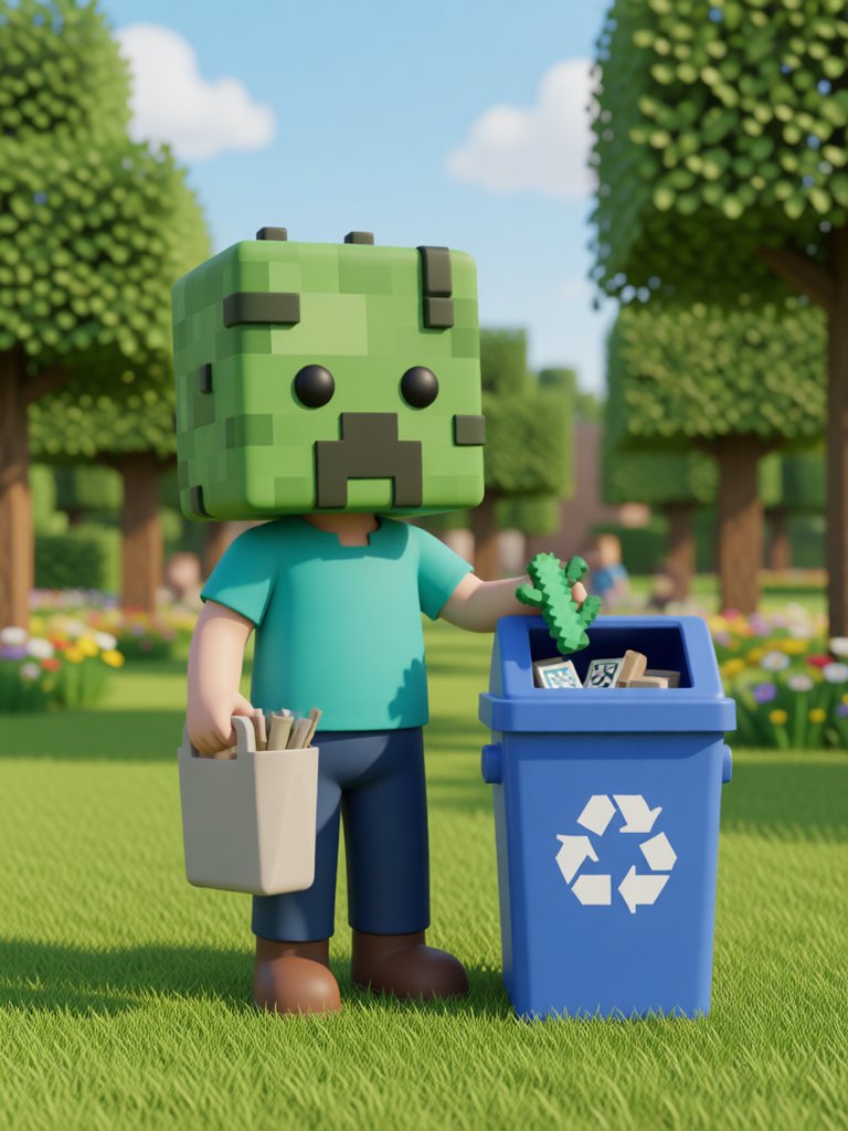recycle 情景插画