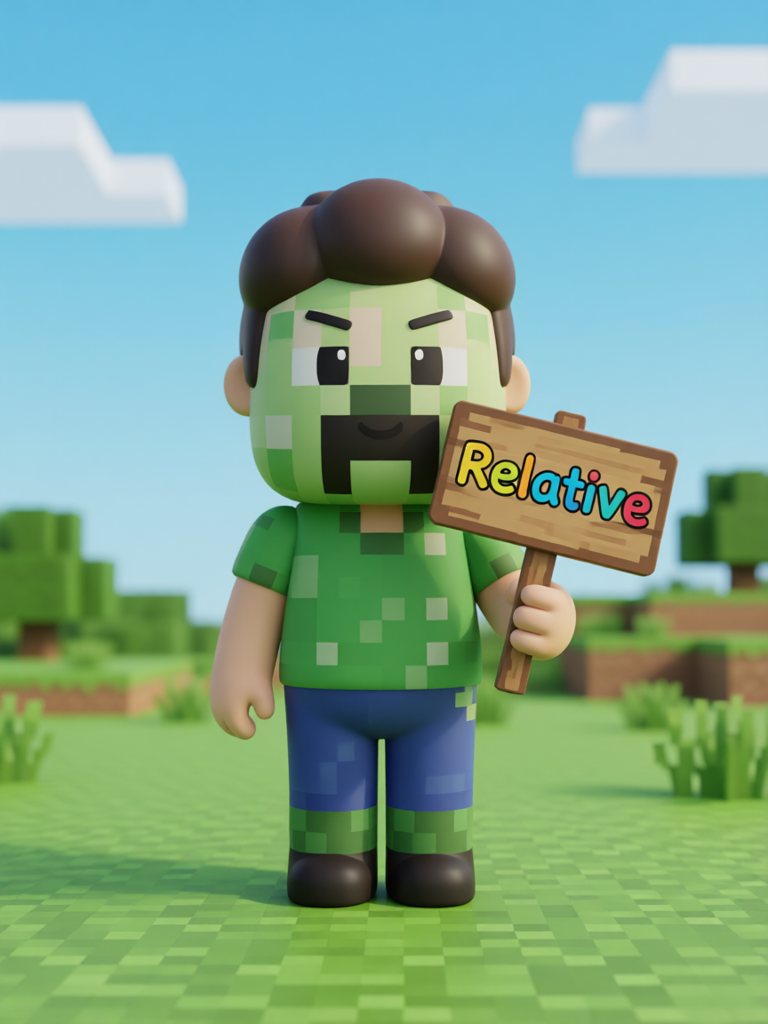 relative 单词卡插画